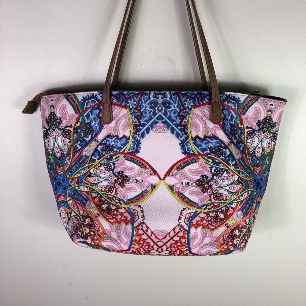 Desiqual Capri Mexican cards shoulder bag polyurethane multicolor # 19SAXPDO